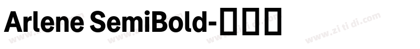 Arlene SemiBold字体转换
